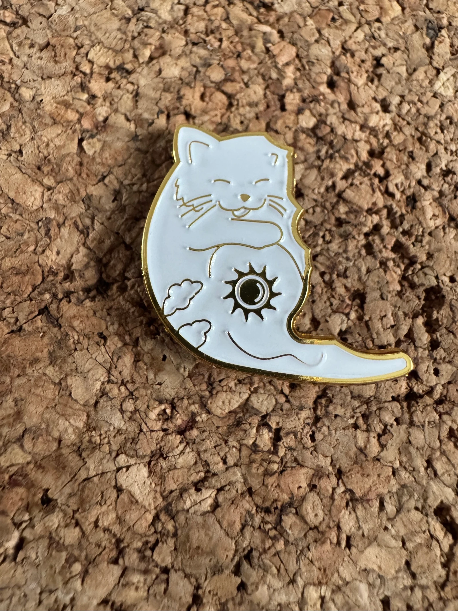 Lot of 2 Yin and Yang Cat Pins – photo 4